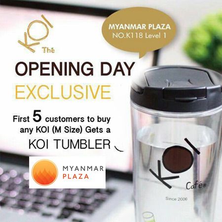 KOI Thé Myanmar Plaza's Opening Day