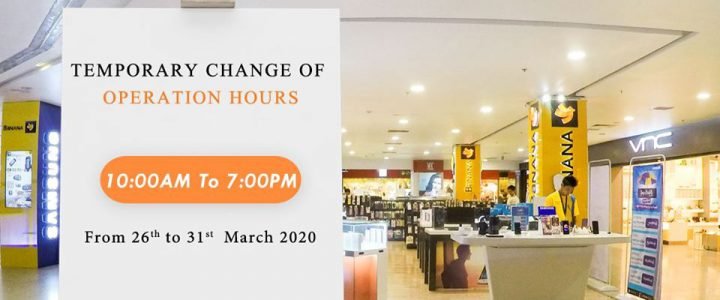 Temporary Change in Myanmar Plaza Operation Hours Temporary Change in Myanmar Plaza Operation Hours